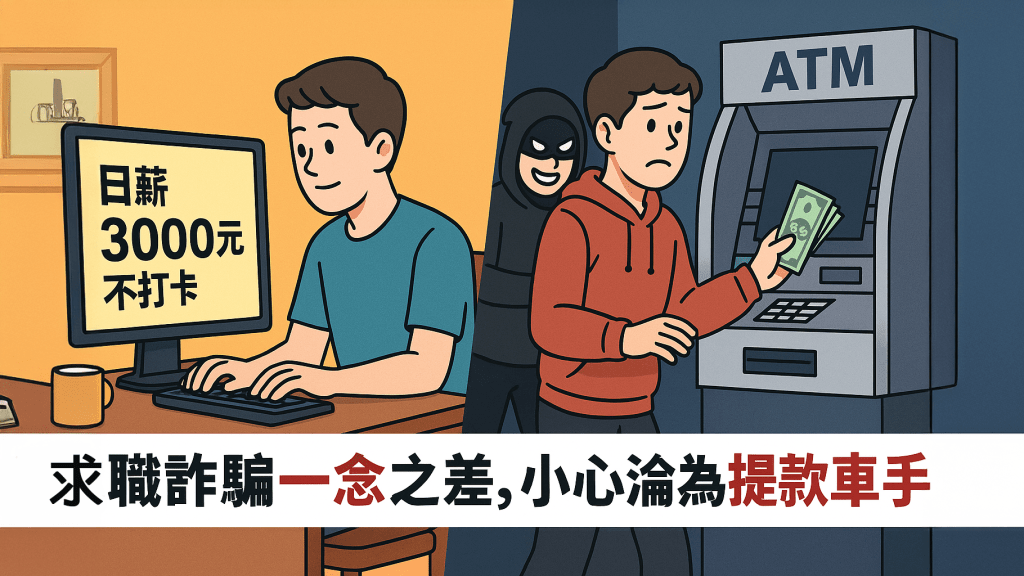 求職詐騙話術整理｜別再被騙當提款車手！